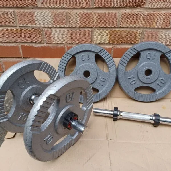 44KG DUMBBELL WEIGHTS PLATES SET - 2 x 22KG