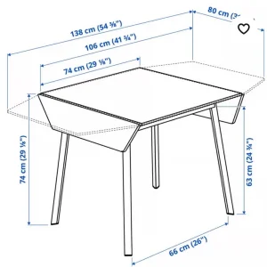 Drop-leaf Dining Table - Image 5