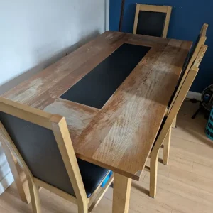 Dining table and 4 chairs - Image 2