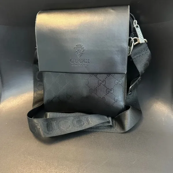 Gucci Leather Messenger Bag, Men's Bag-Brand new!