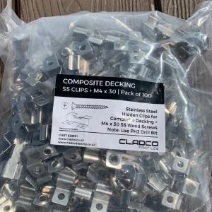 Decking boards. 12 No. Cladco polywood deck boards at 1200 mm long, with fixings. - Image 7