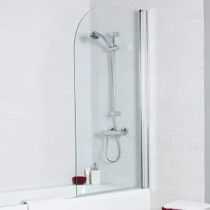 Unik Bath Shower Straight Screen Radius Edge 1400 x 780mm - Only £75 (NEW)