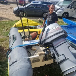 Rub boat with outboard motor 20hp - Image 2