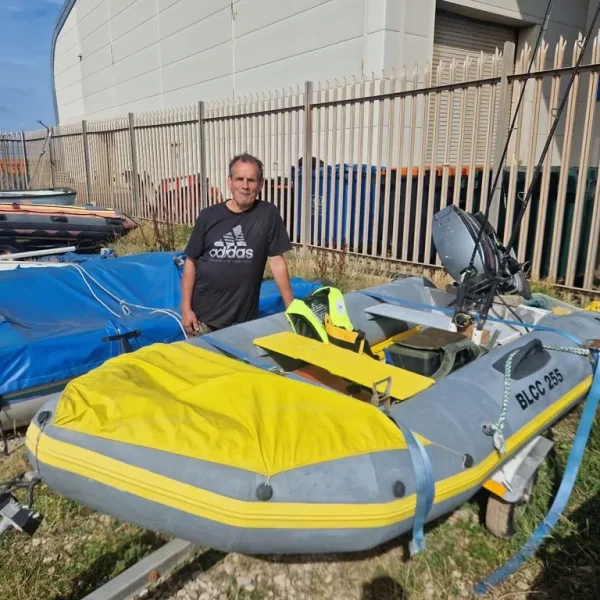 Rub boat with outboard motor 20hp