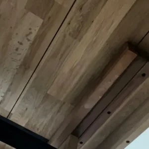 Oak wood 6-Person Wooden Dining Table – Light Brown Finish - Image 7