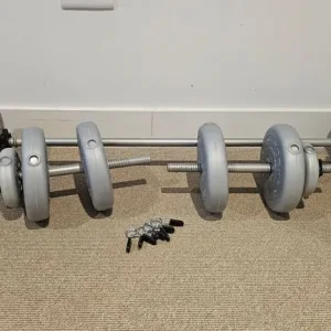 York Adjustable Dumbbell Set 47.5kg – Customisable Weights - Image 2
