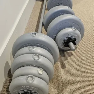 York Adjustable Dumbbell Set 47.5kg – Customisable Weights - Image 3