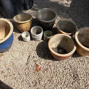Assortment of Garden pots