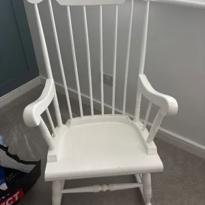 White rocking chair