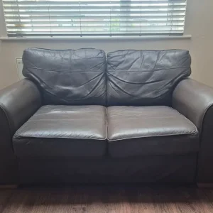 Next chocolate brown two seater sofa - Image 3