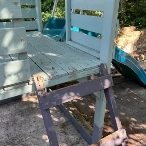 Wooden play house with slide - Image 5