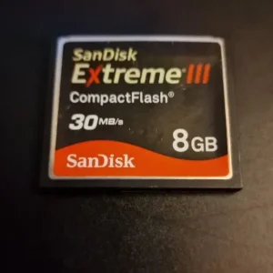 The SanDisk Extreme III CompactFlash 8GB (30MB/s)