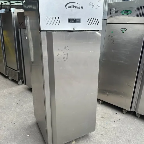 Commercial single door fridge stainless steel Williams