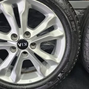 Kia Genuine 17 alloy wheels + 4 x tyres 215 55 17 All Seasons - Image 6