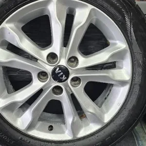Kia Genuine 17 alloy wheels + 4 x tyres 215 55 17 All Seasons - Image 7