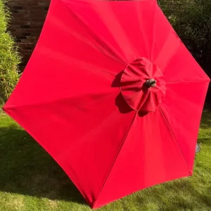Garden Parasol / Sun Shade / Umbrella - Red - Image 4