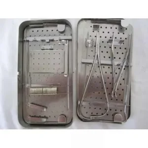 Vintage Surgical Operating Instruments in Stainless Steel Metal Tin TV Cosplay