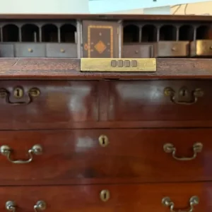 Antique wooden drop down writing desk - Image 5