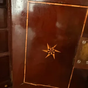 Antique wooden drop down writing desk - Image 6