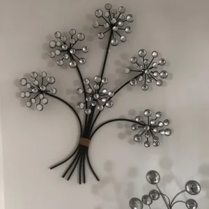 Black glass wall art - Image 2