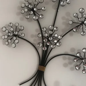 Black glass wall art - Image 3