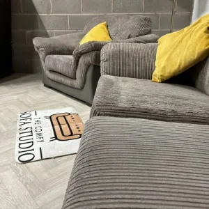 Grey 2-Seater Sofa & Armchair – FREE DELIVERY AVAILABLE - Image 7