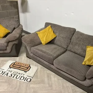 Grey 2-Seater Sofa & Armchair – FREE DELIVERY AVAILABLE - Image 8