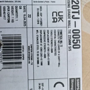 34 Simpson Strong-Tie Type 4 Wall Ties 225mm FREE DELIVERY 052 - Image 3