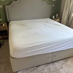 Super King Divan Bed Base (with drawers) and Headboard - Image 4