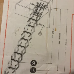 Dolle Alufix Concertina Loft Ladder 11 Tread 10811 - Image 2
