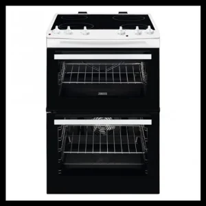 Zanussi ZCV66050WA 60cm Double Oven Electric Cooker with Ceramic Hob £499 - Image 2