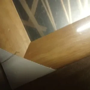 Pale wood Mirror, New in original wrapping 26 x 45 inches - Image 3