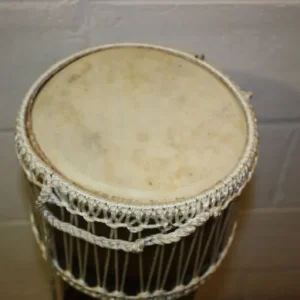 Very Tall Wooden Carved Djembe Drum 8in Diameter Head x 36in High ~ £55 ono - Image 3
