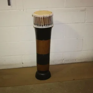 Very Tall Wooden Carved Djembe Drum 8in Diameter Head x 36in High ~ £55 ono - Image 5