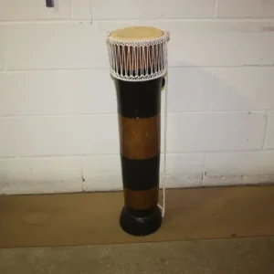 Very Tall Wooden Carved Djembe Drum 8in Diameter Head x 36in High ~ £55 ono - Image 6