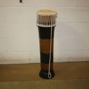 Very Tall Wooden Carved Djembe Drum 8in Diameter Head x 36in High ~ £55 ono - Image 7