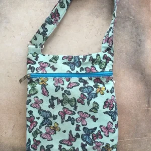 Handmade butterfly multi pocket bag with adjustable length strap.£6 - Image 2