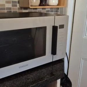 Samsung Glass Front 23- Litre Solo Microwave - Slate Grey - - Image 4