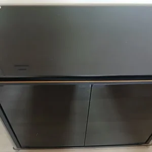 Black glass sideboard - Image 3