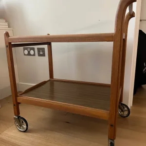 Vintage Wooden Drinks Trolley - Image 2