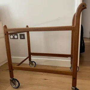 Vintage Wooden Drinks Trolley - Image 3