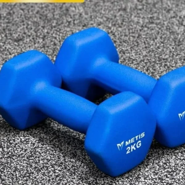 A new pair of 2kg hex dumbbells.