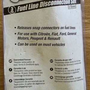Silverline fuel disconnection set 3pcs - Image 2
