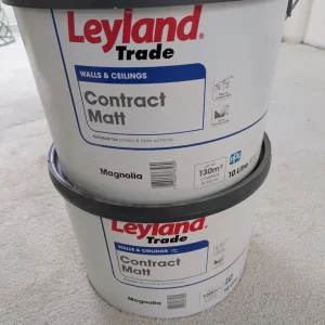 Leyland Trade Contract Matt Paint Magnolia - £15 for 2 - 10L