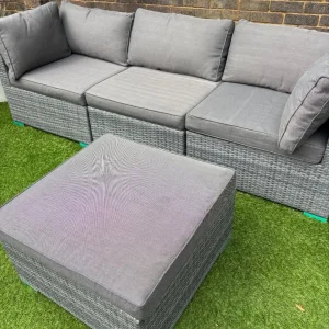 Large 4 piece modular outdoor garden sofa Rattan Warehouse - Image 4
