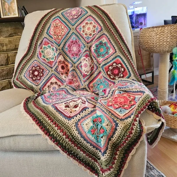 Hand made crochet blanket
