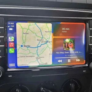 Volkswagen car radio bluetooth 2din sat nav for VW Golf Passat caddy apple carplay android auto