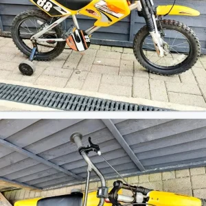 Boys Motorbike Mxr450 bike in yellow 16" wheels 6 to 8