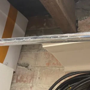 9ft length of chrome plated copper pipe - Image 2