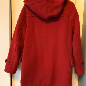 Red Burberry Wool hooded Coat - Image 4